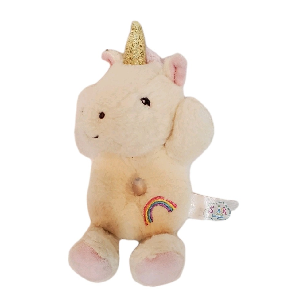 Spark‎ Create Imagine Unicorn Plush Rattle Ring Rainbow Walmart Crinkle Lovey